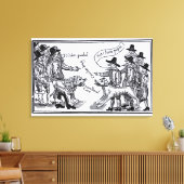 Voor hem Pudel, haal hem Peper" Canvas Afdruk (Insitu (Woonkamer))