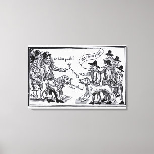 Voor hem Pudel, haal hem Peper" Canvas Afdruk