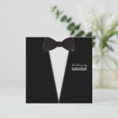 voor hem-tuxedo-bow stropdas-party-bachelor party kaart (Staand voorkant)