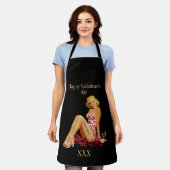 Voor hem valentijnen aangepast monogram romantisch schort (Gedragen)
