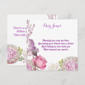 Voor hem Valentijnse   Rozen Feestdagenkaart (Voorkant / Achterkant)