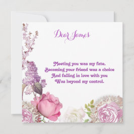 Voor hem Valentijnse   Rozen Feestdagenkaart