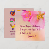 Voor hem wie weet wie Christelijke Floral is (Voorkant / Achterkant)