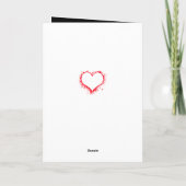 Voor hem zwarte valentijnen kaart (Achterkant)