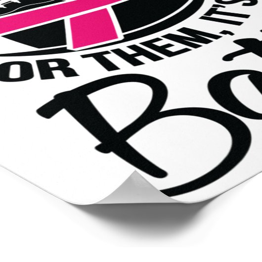 Voor hen borstkanker bewustzijn poster (Hoek)