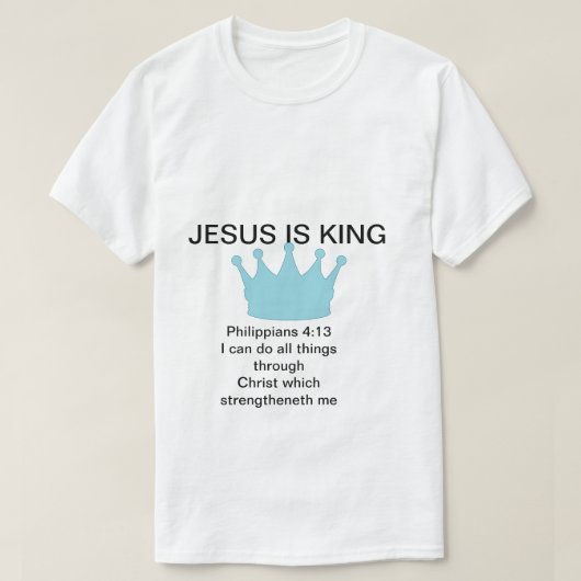 VOOR HEN DIE IN JEZUS GELOVEN EN HEM AANNEMEN T-SHIRT (Design voorkant)