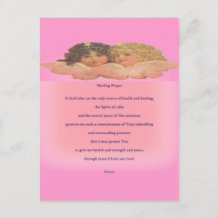 Voor hen is een begebed voor het helen briefkaart