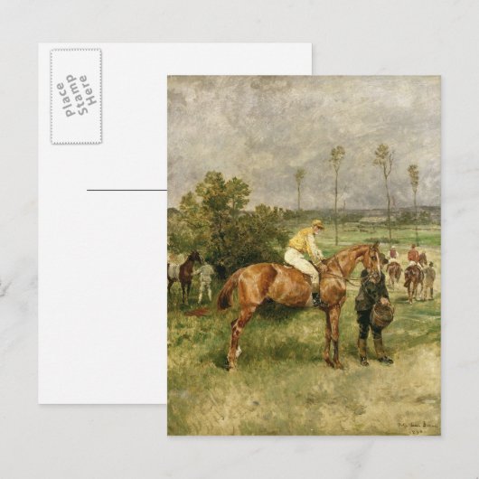 Voor het begin, 1890 briefkaart (Voorkant / Achterkant)