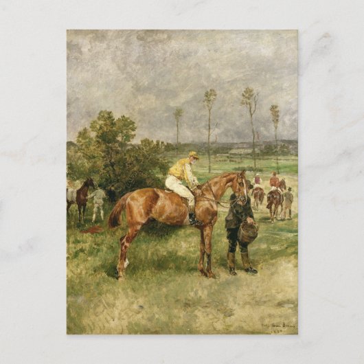 Voor het begin, 1890 briefkaart (Voorkant)