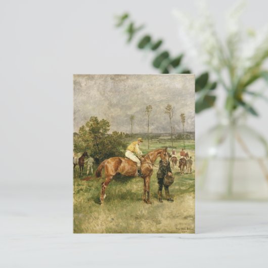 Voor het begin, 1890 briefkaart (Staand voorkant)