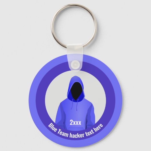 Voor het Blauwe Team van InfoSec van de Hacker, do Sleutelhanger (Voorkant)