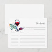 Voor het bruidsrecept Kaart & Kaas (Voorkant / Achterkant)