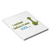 Voor het cool was notitieblok (Schuin)