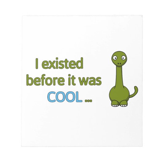 Voor het cool was notitieblok (Voorkant)