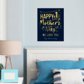 Voor het eerst Moederdag 1e keer mama Custom Folie Afdrukken (Insitu (Slaapkamer))