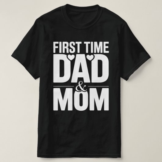 Voor het eerst papa en mama t-shirt (Design voorkant)