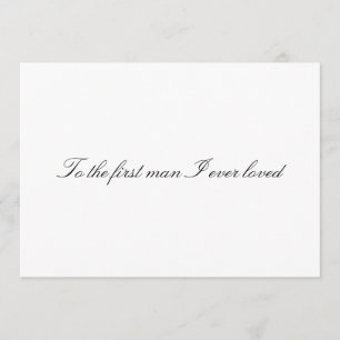 Voor het eerste man hield ik ooit van niet-gevouwe kaart