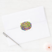 Voor het Geduldige Hart Vierkante Sticker (Envelop)