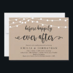 Voor het gelukkige Ever na, bijtende repetitie Kaart<br><div class="desc">Vroeger gelukkig nog,  een ritse trouwrepetitie-uitnodigkaart. Een huwelijksrepetitie met de toekomstige Bride en de toekomstige Groom,  voor hun grote dag? Nodig de gasten uit met deze Rustic Wedding Rehearsal Dinner Invitation Card. Voeg uw repetitieve diner details toe in het overeenkomende lettertype/lettertype.</div>