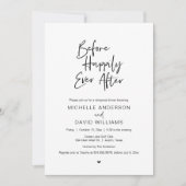 Voor het gelukkige Ever na, repetitief Dinner Kaart (Voorkant)