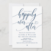 Voor het gelukkige Ever na, repetitief Dinner Kaart (Voorkant)