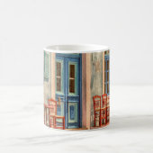 Voor het Griekse café Koffiemok (Center)