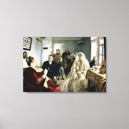 Voor het huwelijk, 1880 canvas afdruk (Voorkant)