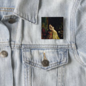 Voor het huwelijk vierkante button 5,1 cm (In situ)