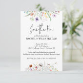 Voor het huwelijksfeest informatiekaartje (Staand voorkant)