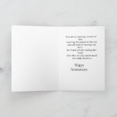 Voor het Jubileum van onze dominee Wenskaart Kaart (Binnen)