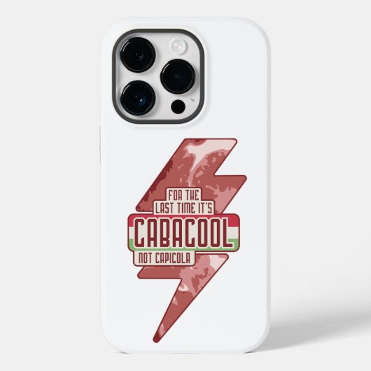 VOOR HET LAATST IS HET GABAGOOL NIET CAPICOLA Case-Mate iPhone CASE (Achterkant)