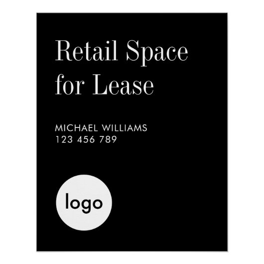 voor het leasen van onroerend goed voor zakelijk o perfect poster (Voorkant)