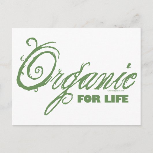 Voor het leven, organisch briefkaart (Voorkant)