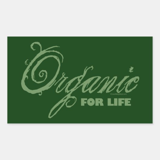 Voor het leven, organisch rechthoekige sticker (Voorkant)