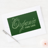 Voor het leven, organisch rechthoekige sticker (Envelop)