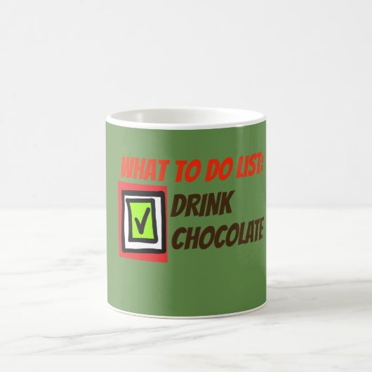 Voor het maken van lijstchocolade koffiemok (Center)