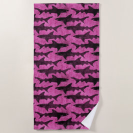 Voor het meisje dat van haaien houdt strandlaken