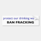 voor het milieu, tegen fracking bumpersticker (Voorkant)