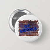 voor het ontwerp van shizzle graffiti ronde button 5,7 cm (Voorkant /achterkant)