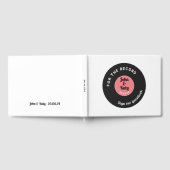 Voor het opnemen van muziek Thema Bruiloft Gastenb Gastenboek (Volledig)