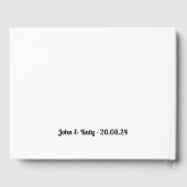 Voor het opnemen van muziek Thema Bruiloft Gastenb Gastenboek (Achterkant)