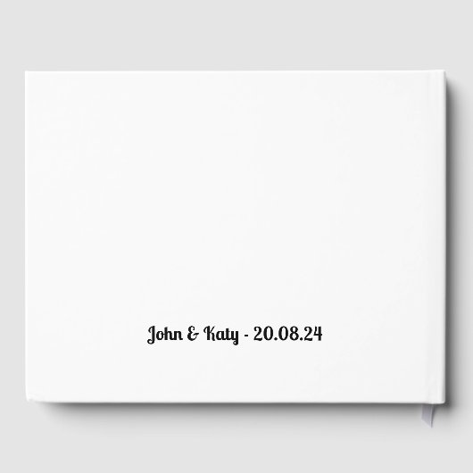 Voor het opnemen van muziek Thema Bruiloft Gastenb Gastenboek (Achterkant)