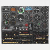 VOOR HET PILOT DAT ALLE VLUCHTWAGENS HEEFT FLEECE DEKEN (Voorkant (Horizontaal))