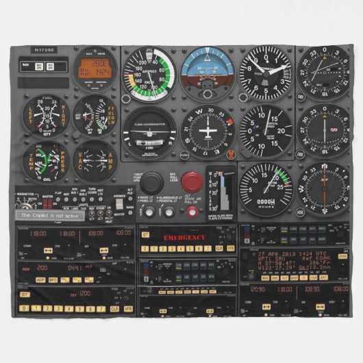 VOOR HET PILOT DAT ALLE VLUCHTWAGENS HEEFT FLEECE DEKEN (Voorkant (Horizontaal))