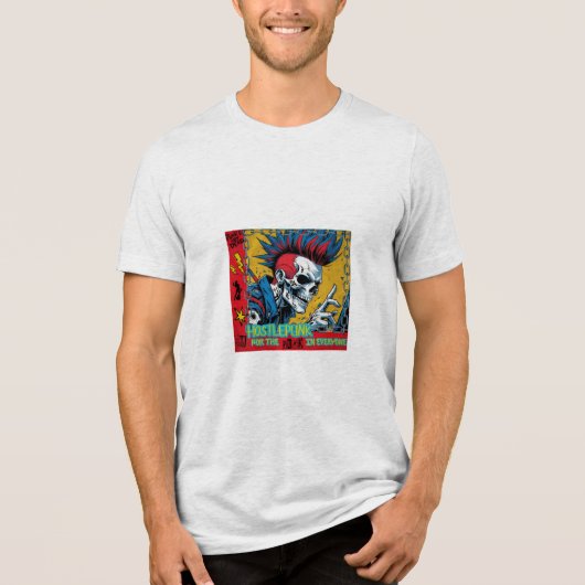 Voor het Punk in iedereen Tri-Blend Shirt (Voorkant)