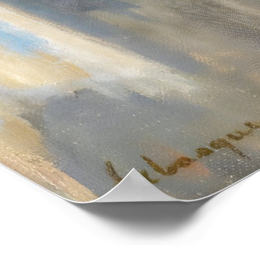 Voor het raam van Henri Lebasque Poster (Hoek)