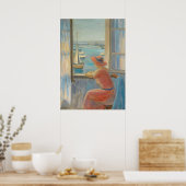 Voor het raam van Henri Lebasque Poster (Keuken)