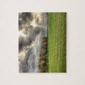 Voor het Regenplatteland Jigzaag Puzzle Legpuzzel (Verticaal)