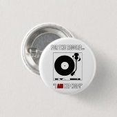 VOOR HET REGISTER... "IK BEN HOP." KNOOP RONDE BUTTON 3,2 CM (Voorkant /achterkant)