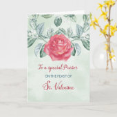 Voor het Roos van de dominee Religieuze Feest van  Kaart (Gele Bloem)